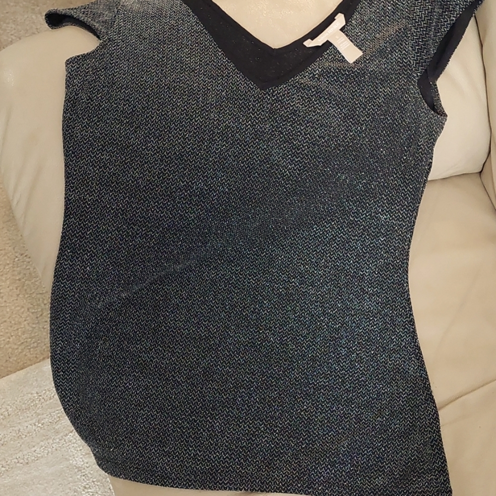 Sparkling black tank. Size S. Banana Republic.